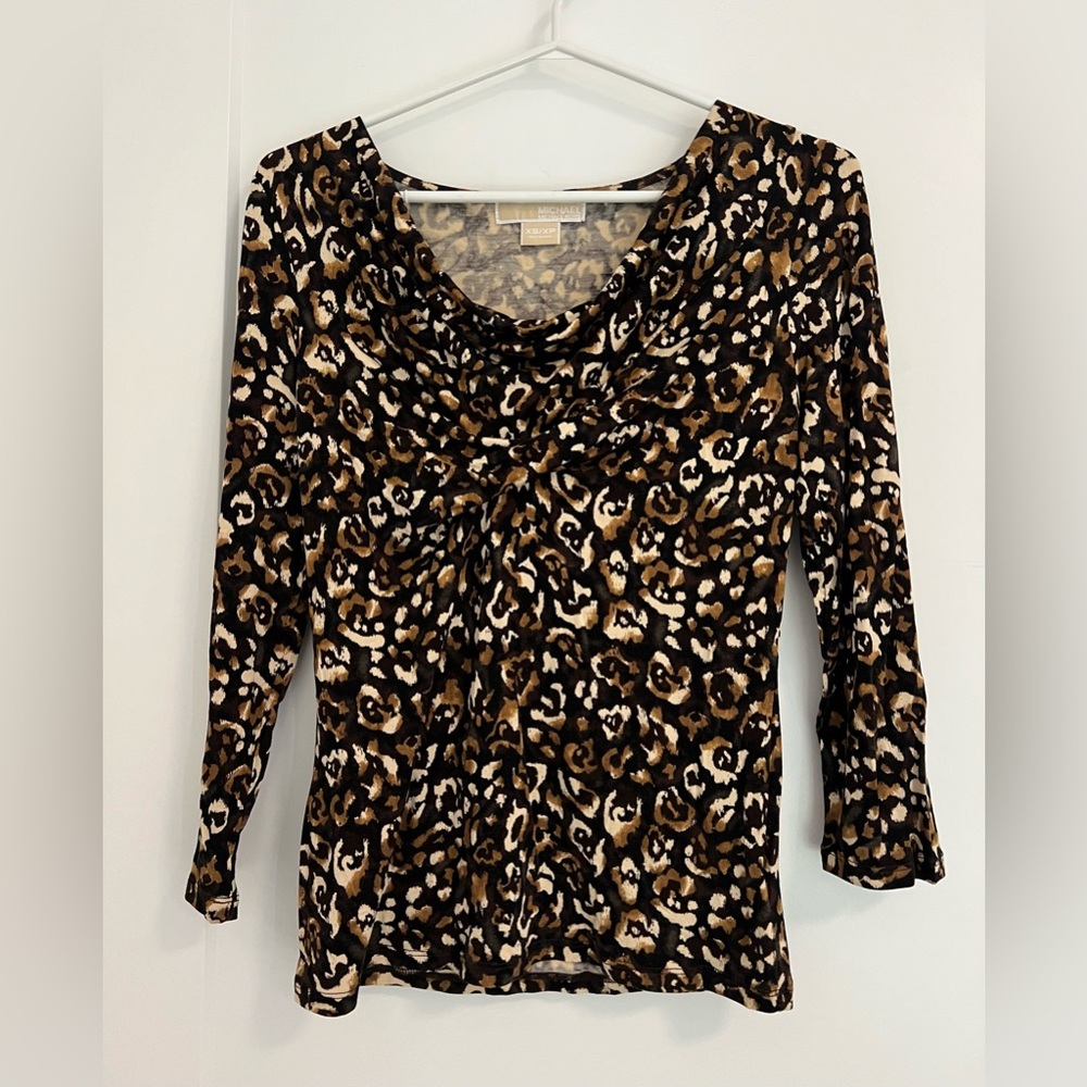 Michael Kors Cheetah Print Top
